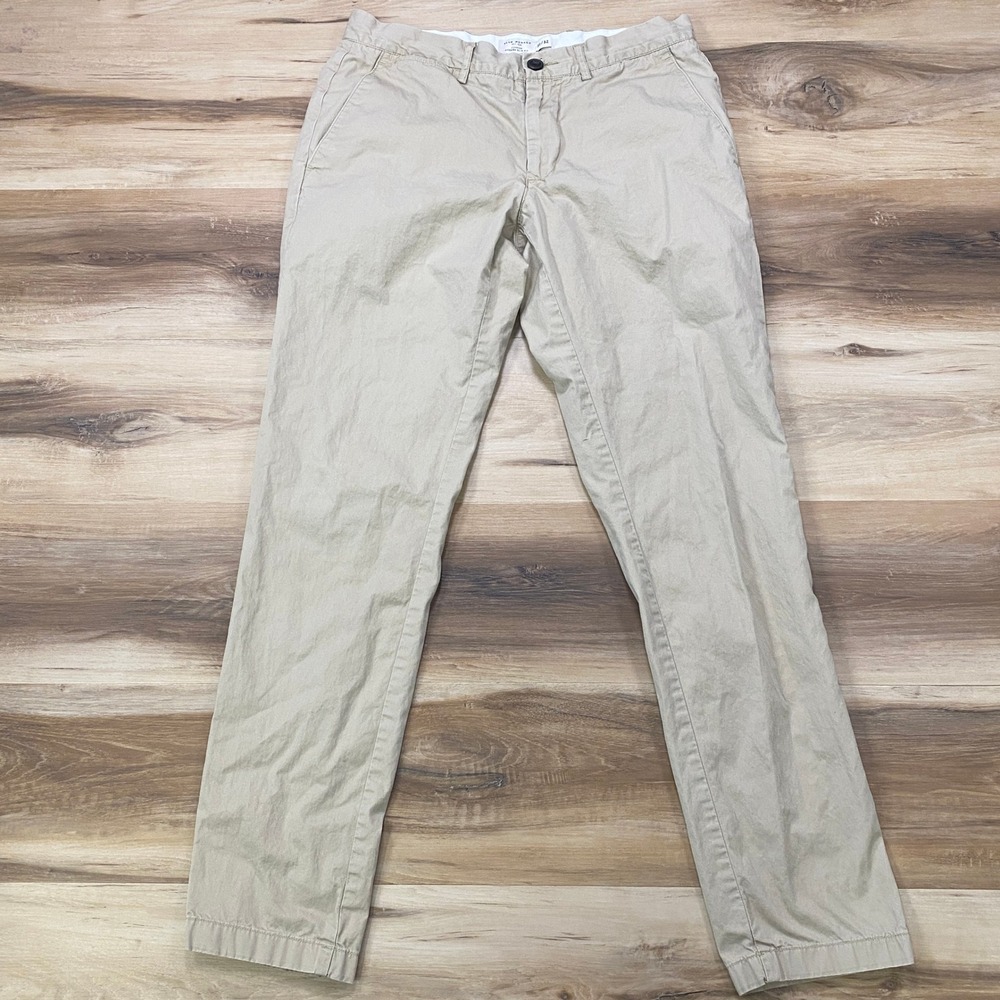 Club Monaco Chino Pants 30/32 Connor Modern Slim Fit Khaki Cotton Twill Tan